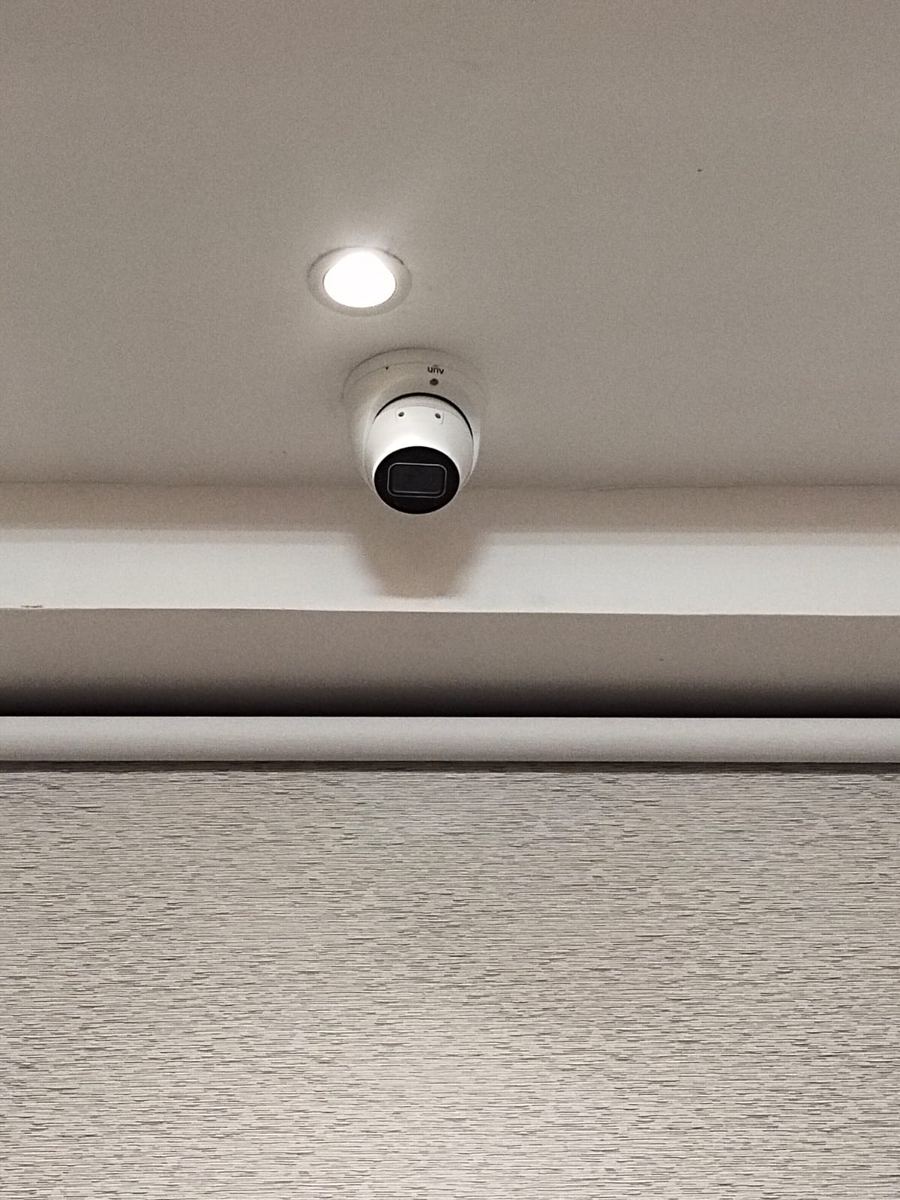 UNV indoor dome CCTV camera installation UAE
